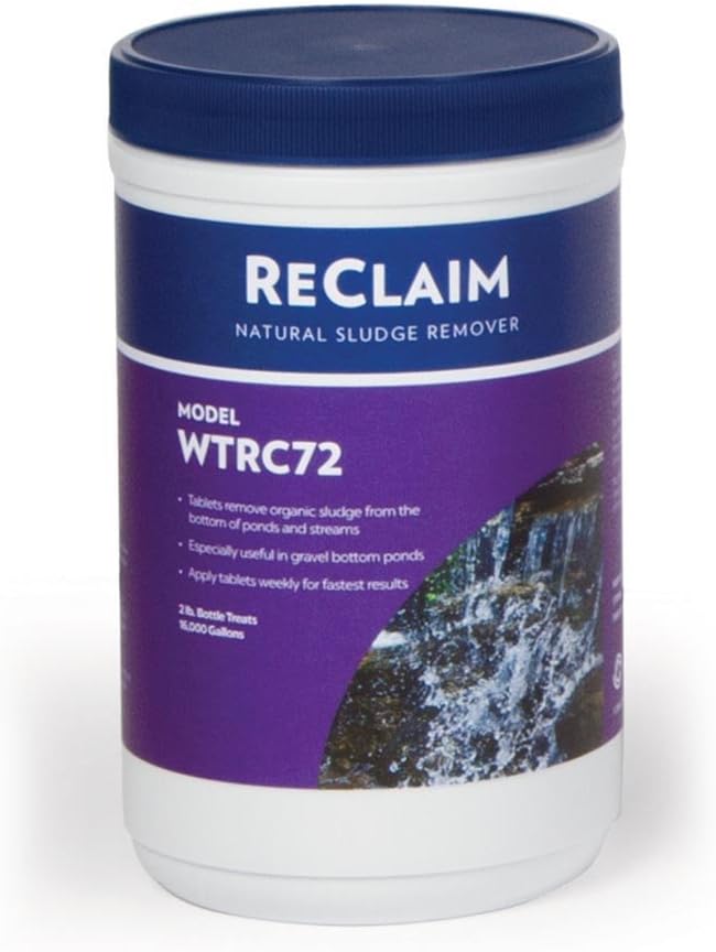 Atlantic Water Gardens Reclaim WTRC72 Natural Sludge Remover, 72-1/2oz Tablets