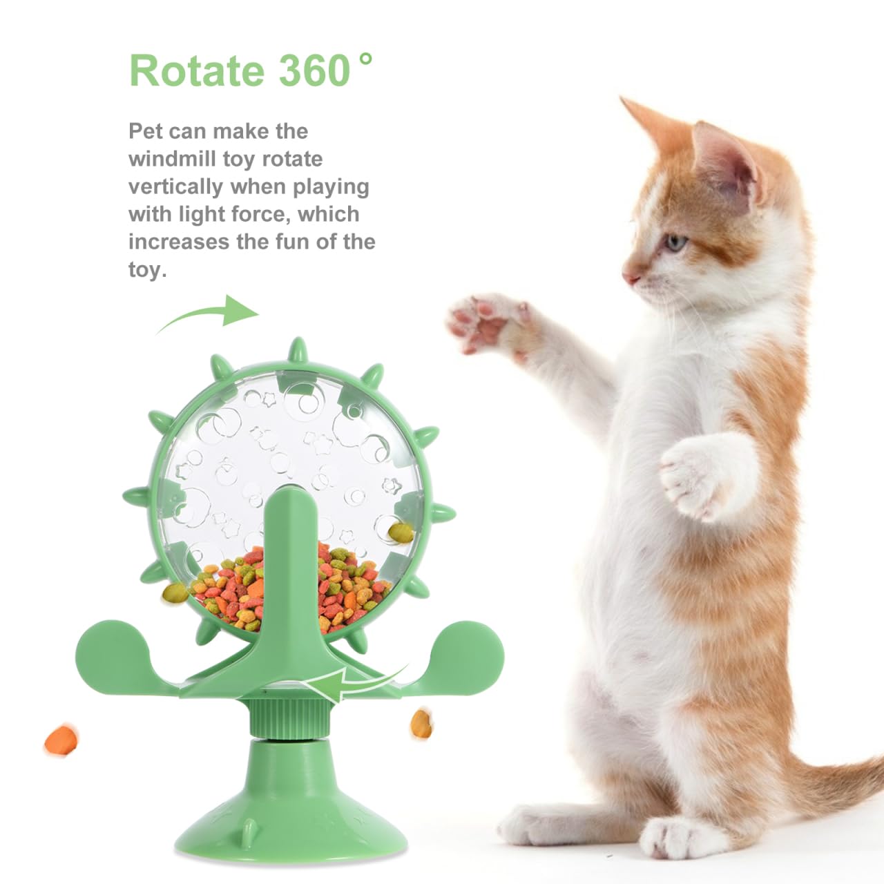 Divertente giocattolo per gatti giocattolo per animali domestici giocattolo per gattini giocattolo per l'alimentazione del gatto Giocattolo vorticoso per gatti Giocattolo per gatti Giocattolo per