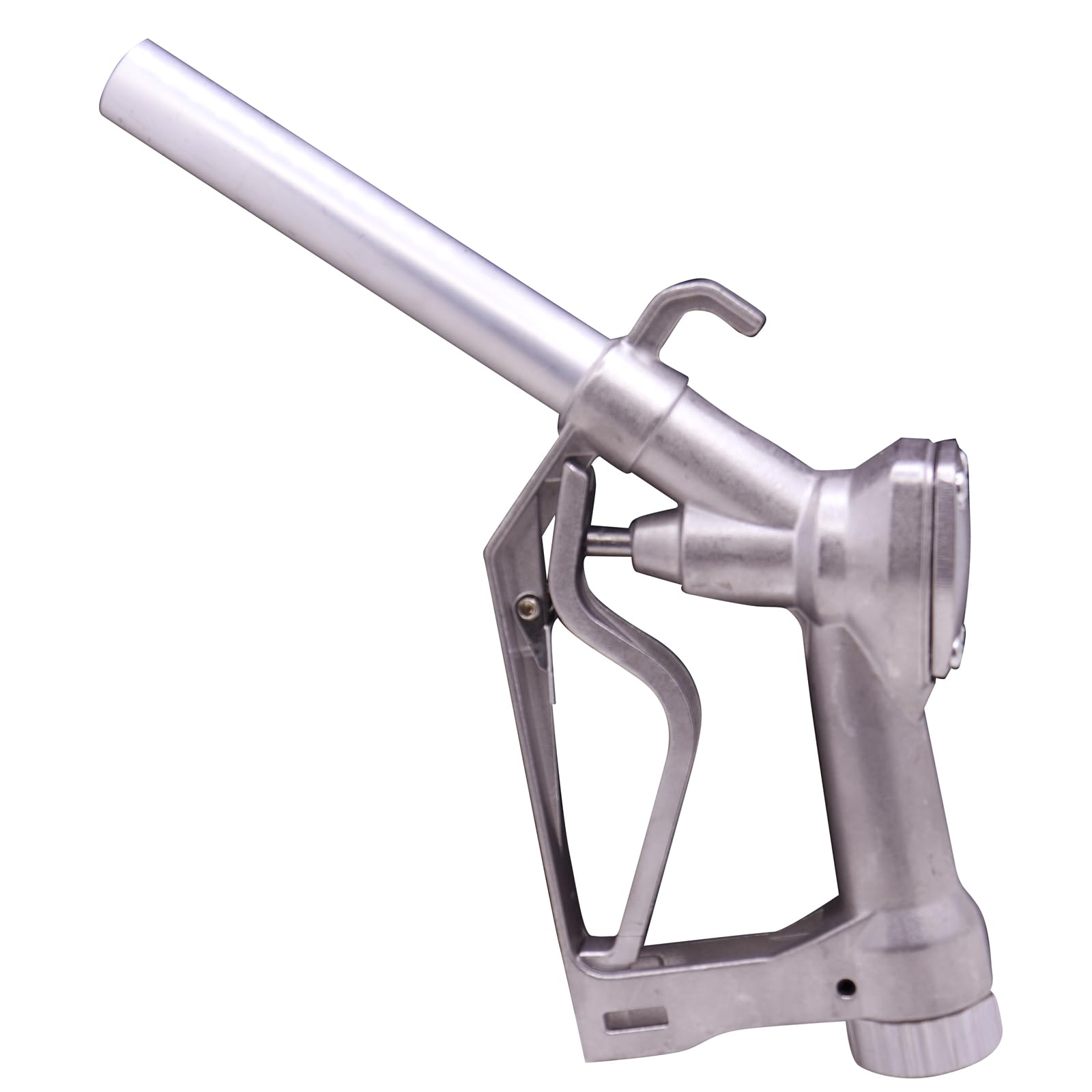 GIAYOGO 1" Inch NPT Inlet Manual Fuel Nozzle 13/16" Straight Spout With 360 Rotating Connector Swivel&Hook Max Flow 32GPM For Diesel&Gasoline Water &