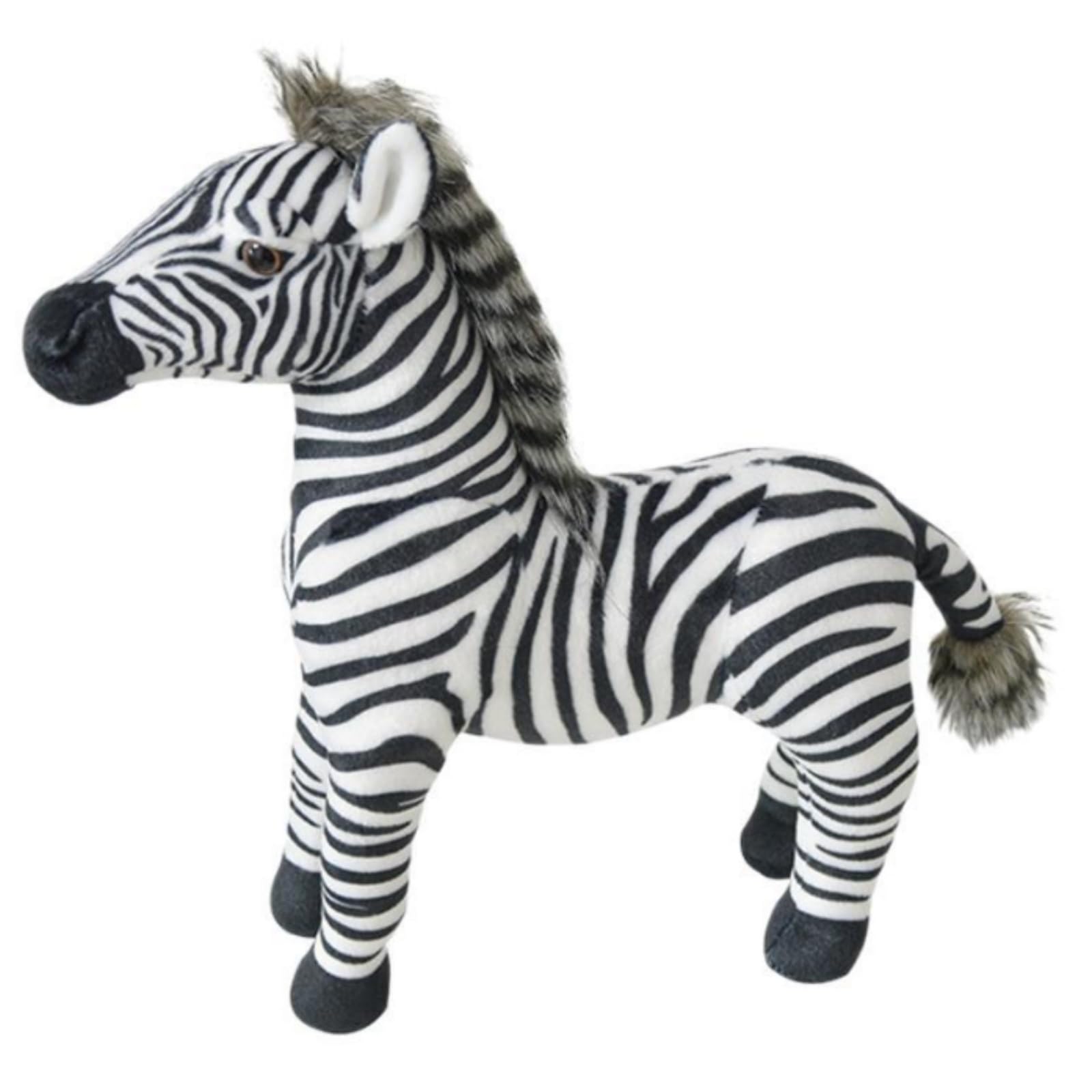 OUKEYI 30cm Zebra Plush,Wild Animal Zebra Stuffed Animal for Ages,Zebra Plush Toy Lifelike Detail Cherished Companionship