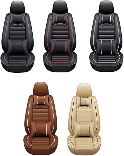 Miniatura 7 de ROBECCHI Fundas de asiento de automóvil para Nissan Frontier 1998-2023, 5 fundas de asiento impermeables, de piel sintética, fundas de asiento
