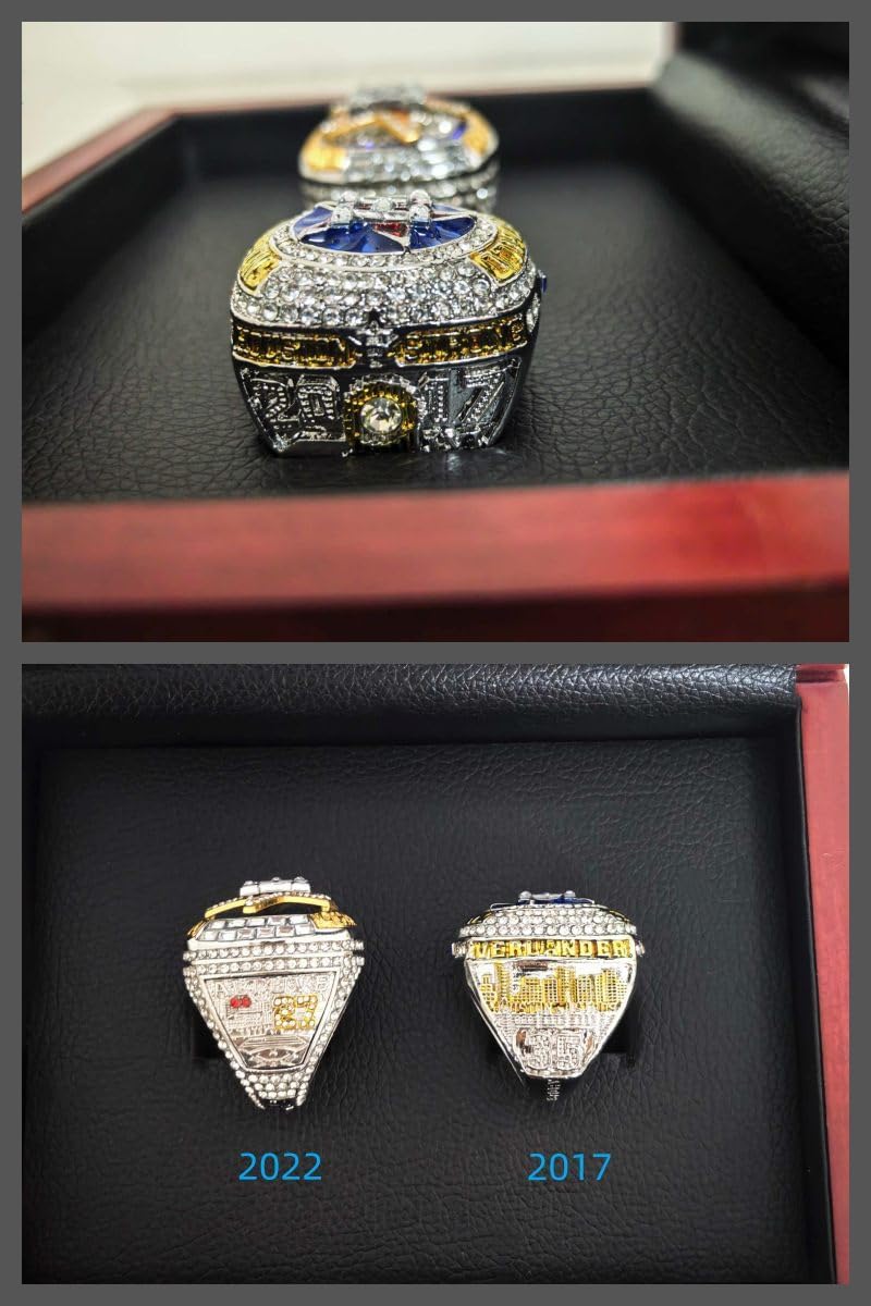 CLASSIC SERIES HoustonCity 2022 BASEBALL CHAMPIONSHIP RING #35#27 Rarity Luxury Commemorative Sports Fan Detail Gift - Glory Collect Various Festivals Occasions with Sandalwood Box