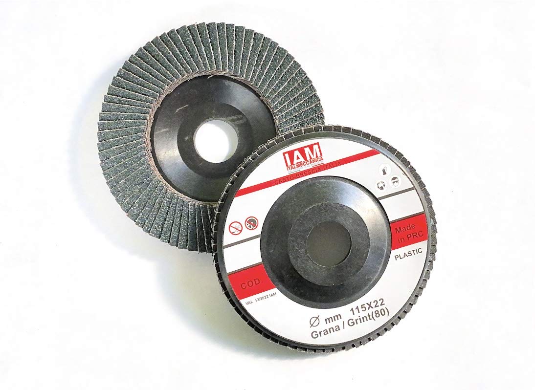 100 Dischi Lamellari Grana 60 - 115x22mm Per Smerigliatrice Angolare - Foto 9