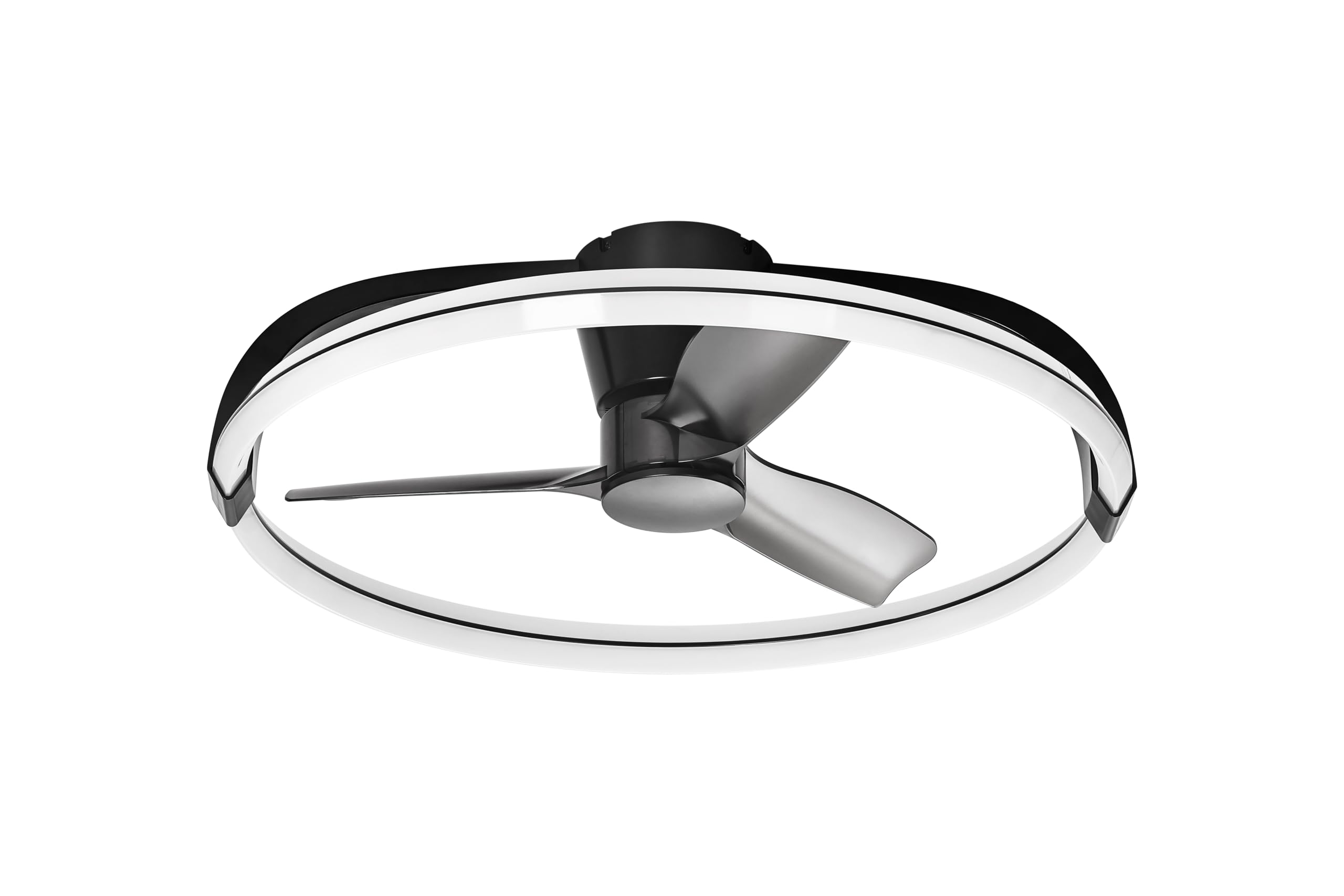 BKZO 73cm Ceiling Fans with Lights and Remote, 6 Speeds Modern LED Ceiling Fan Light, Dimmable Quiet Fan Ceiling Lights, Modern Fan Lighting for Living Room, Dining Room, Bedroom, Office, 3000-5500K