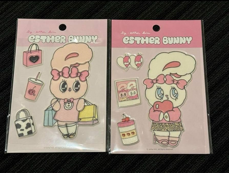 エスターバニー　ステッカー　シール　デコ 6個セット Amazon.co.jp: EstherBunny エスターバニー クリームバニー ステッカー