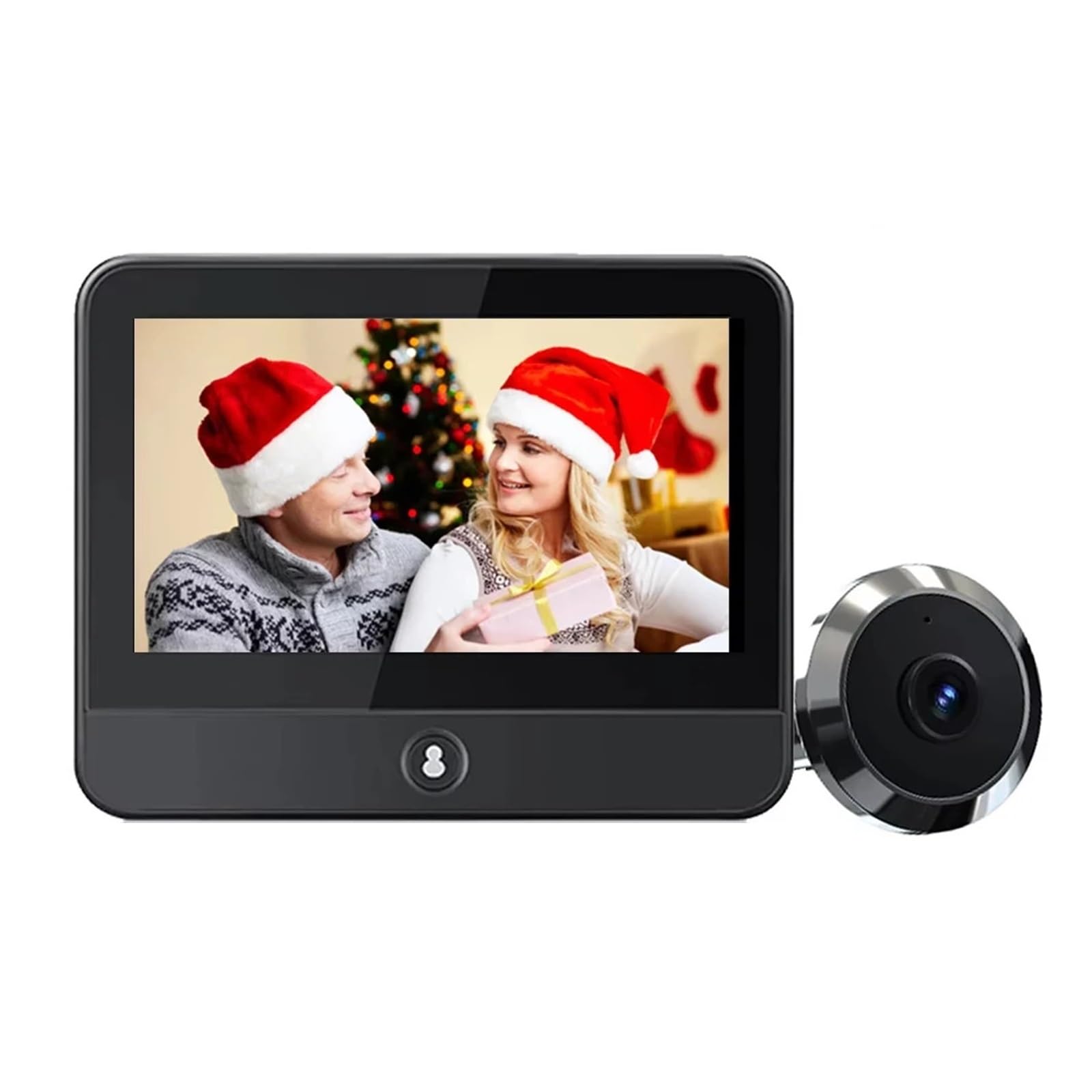 Tuya Smart Radar Türspion Kamera 2MP WiFi Video Türklingel (mit 64GB TF-Karte)