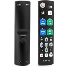 Universal Big Button TV Remote with IR Learning for All Major TV Brand