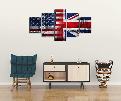 Miniatura 3 de Yatsen Bridge - Juego de pinturas (5 piezas), diseño de bandera EE.UU.