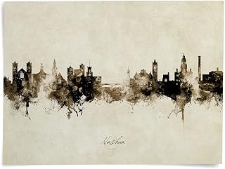 Nashua New Hampshire United States Skyline Art Print (A3 poster) -18017