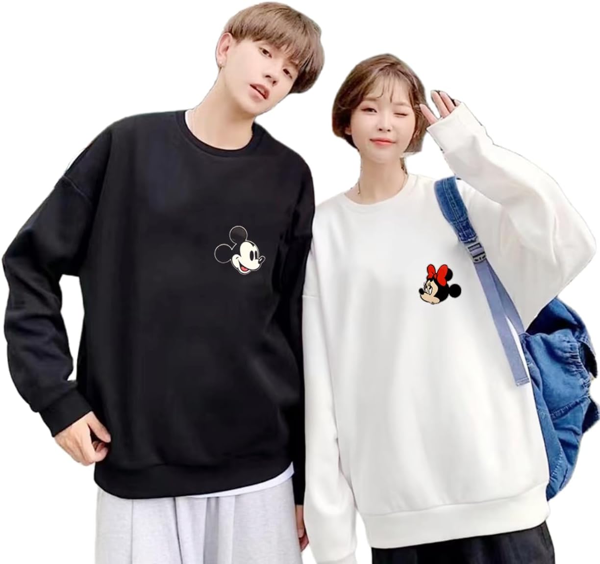 YOSITOMI] ディズニートレーナー ペアルック カップル 親子服 ミッキー 