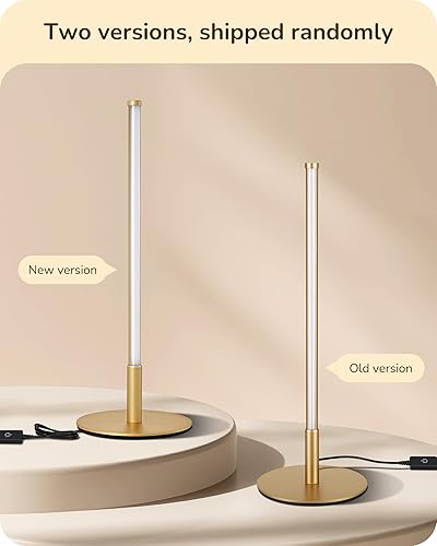 Miniatura 2 de EDISHINE Juego de 2 lámparas de mesa LED mejoradas, lámparas de noche regulables continuas con acabado de metal y 3 temperaturas de color, lámparas