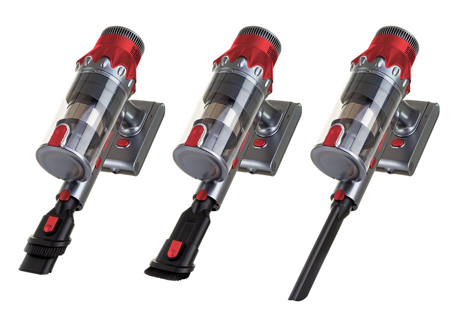 Necchi AutoPower 120 Aspirapolvere senza Fili, Motore Potente e Silenzioso, Tecnologia Multiciclonica con Filtro HEPA, Batteria Li-ion 22.2V, Pannello LED Touch, Design Ergonomico