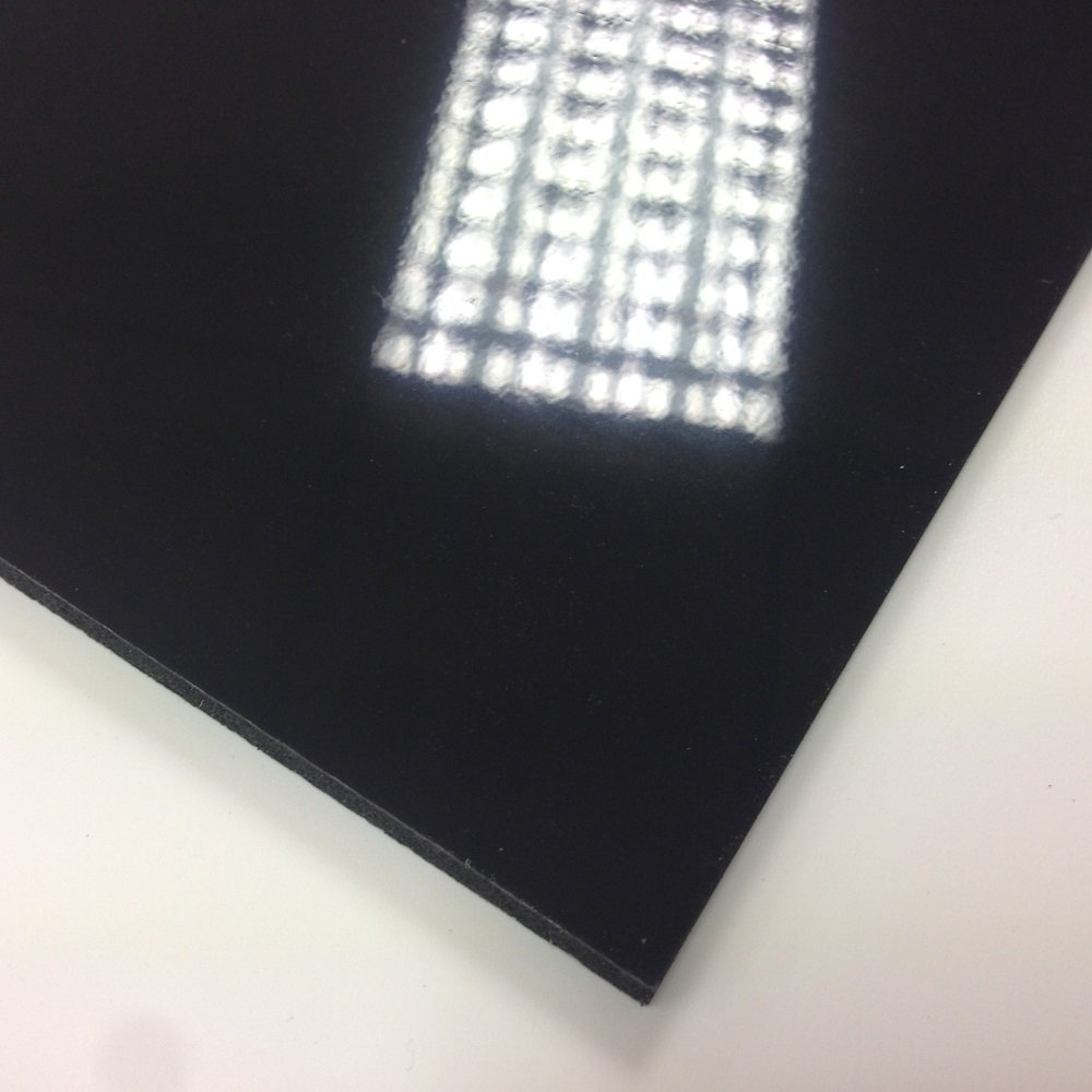 3mm Black Gloss Foamex Foam PVC Sheet 10 Sizes to Choose (1220mm x 600mm)