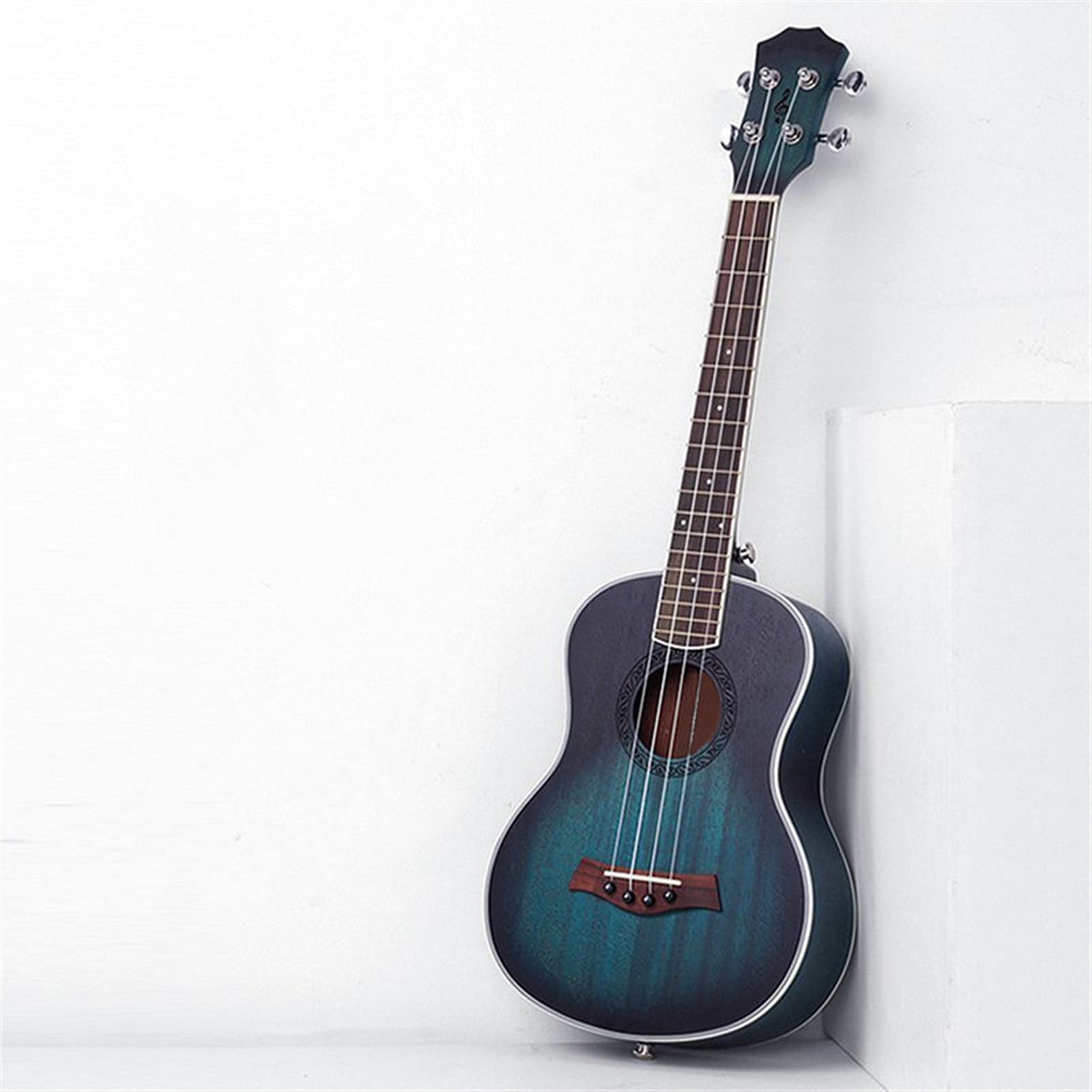Ukulele koncertowe Początkujący Ukulele 23 Cale 4 String Mahogany Niebieski Instrument Sopranowy Ukulele