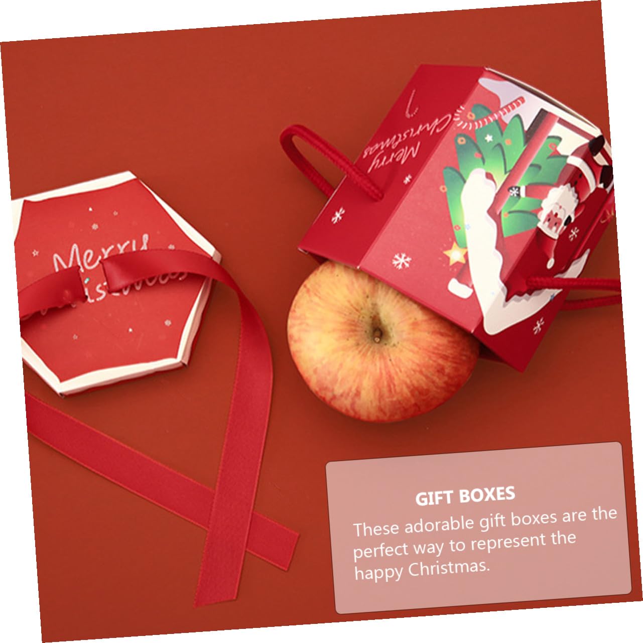 Artibetter Scatole di Natale Esagonali in Carta 18 Pezzi per Confezionare Biscotti e Muffin Design Classico Natalizio per Feste e Bomboniere Stili multipli