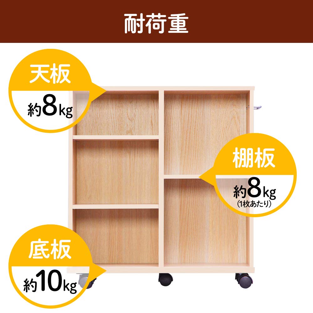 Amazon.co.jp: アイリスオーヤマ キッチンワゴン カート 収納 おしゃれ