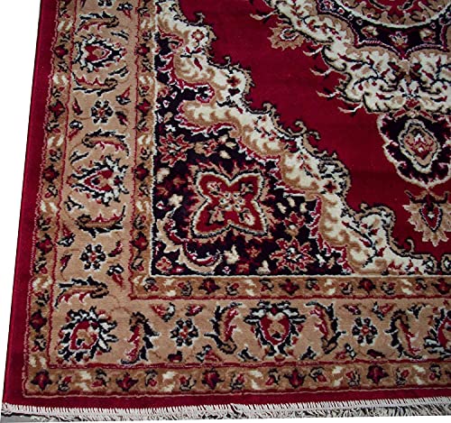 Image of Soft Washable Beautiful Acrylic Rugs for Home Decor Living Room 5x7 feet (150 x 200 CM) Red