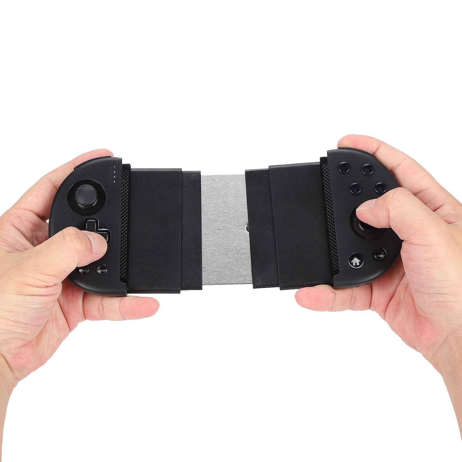 Vvikizy Controlador de Juego Inalámbrico, Gamepad 4.0 con Soporte Plegable para Teléfono para IOS, Botones y Funciones Personalizables, Compatible con Teléfonos de 3,5 a 6,5 ​​pulgadas