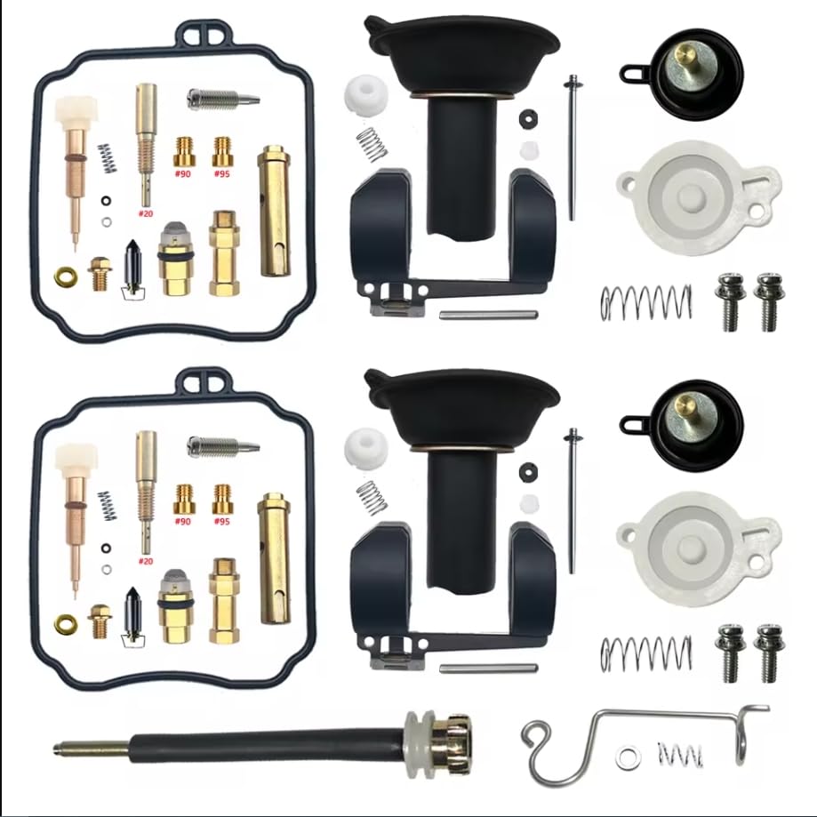 Kit di riparazione per carburatore V-STAR DRAGSTAR XVS650 per motocicletta, con galleggiante e diaframma per carburatore, Aircut XVS 650 (accessori completi)