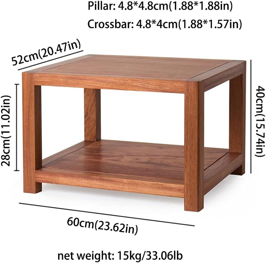 Speaker Bracket Heavy Duty Audio Stand 2-Layer Wooden Stand Media Equipment Floor Stand Speaker Stand Shelf Small Bookshelf 15.74 inches High Speaker Mounts