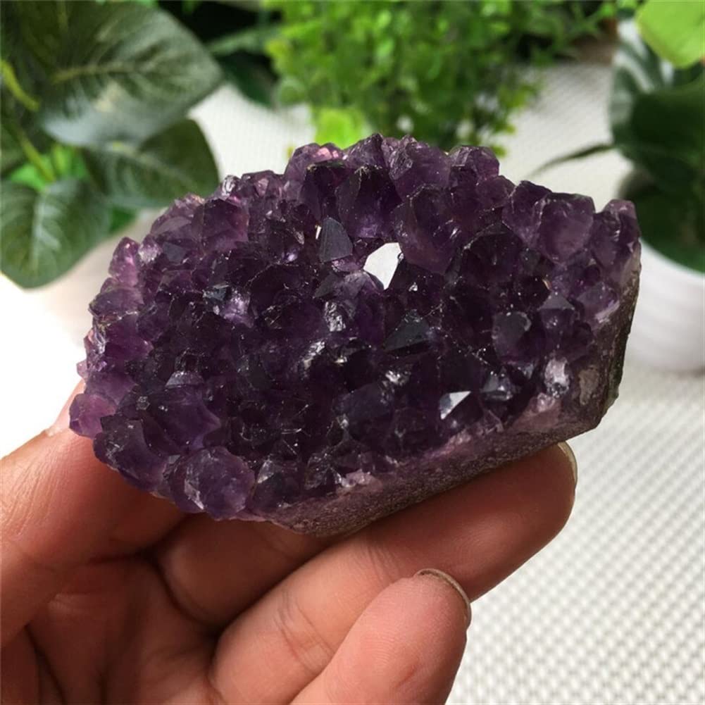 Elección de Regalos 100g racimo de Amatista Natural geoda de Cristal de Cuarzo espécimen Piedra de vibración curativa Inicio Colecciones
