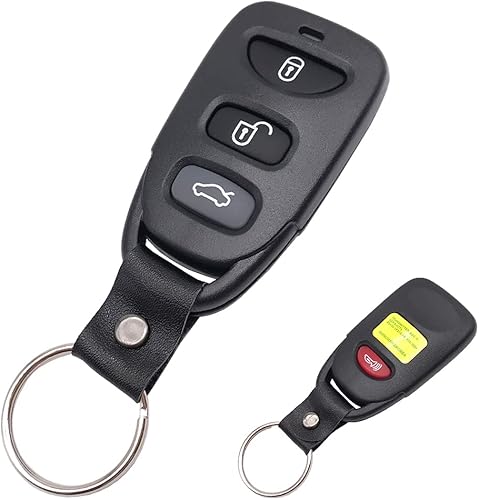 Funda para llavero remoto de entrada sin llave para Hyundai Elantra 2007-2010 2006-2010 Sonata Tucson para Kia Key Fob Shell 4 botones (1)