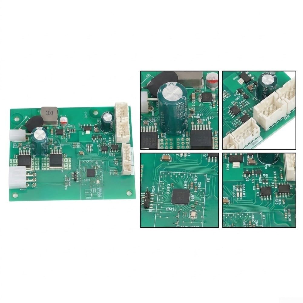Plastikowa płytka drukowana do roweru treningowego 9,6 x 7,8 cm zamiennik | Pasuje do numerów części 430157, 430146, stabilne wyjście sygnału, płynna kontrola oporu, wydłuża żywotność maszyny
