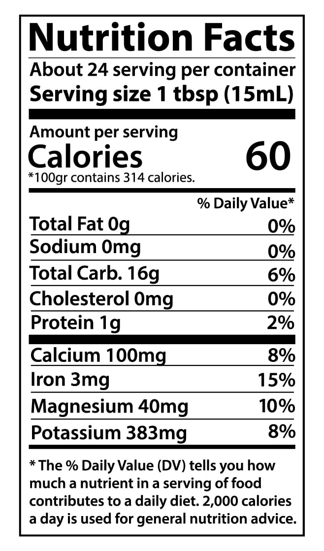 Premium 100% Mulberry Molasses (Pekmez) – 100% Pure, Single Ingredient, No Sugar Added, Natural Sweetener, No Preservatives, Traditional Turkish Superfood, Petimezi, Vegan, Gluten-Free, 12 FL OZ Glass Jar