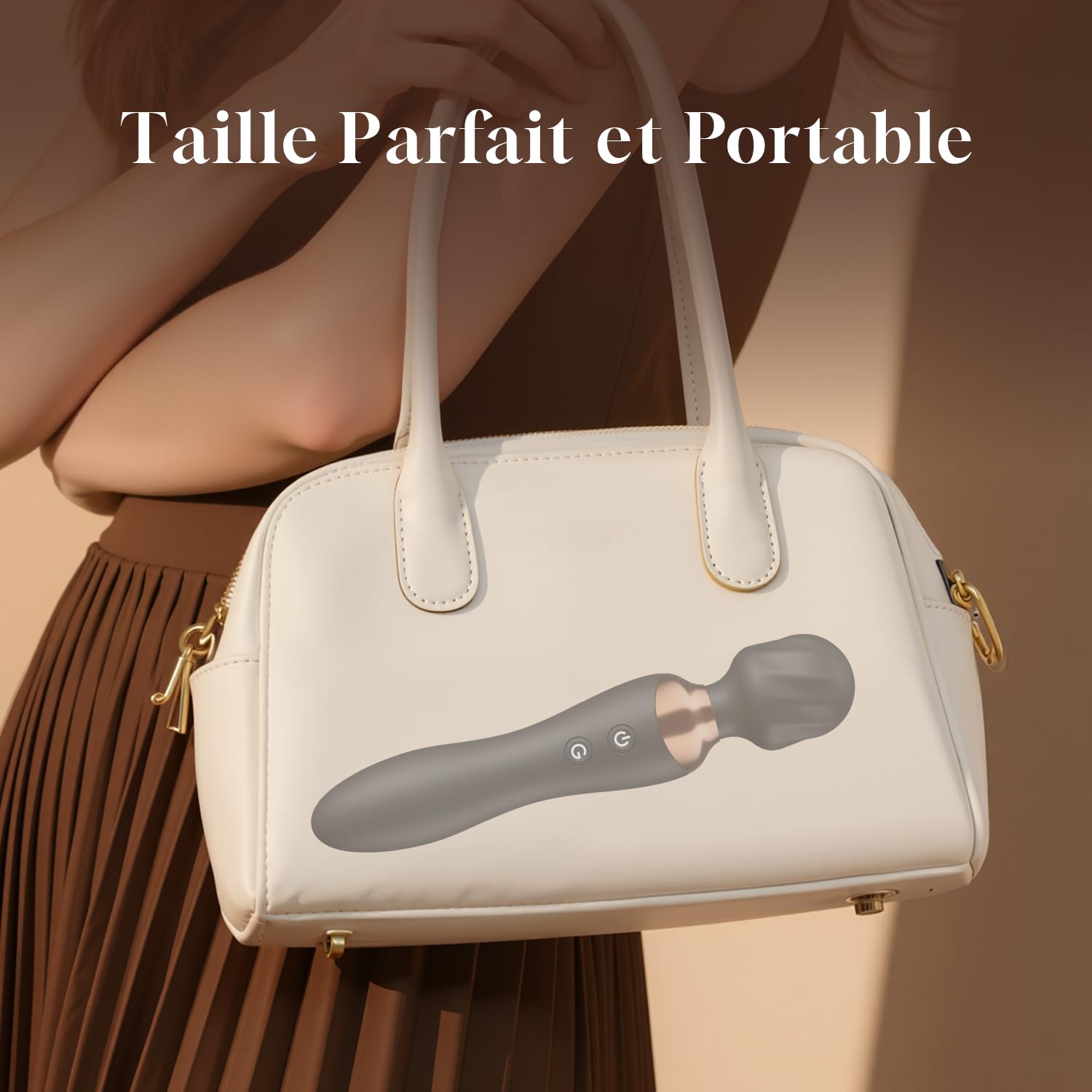 Vibromasseurs Feminin Vibrant à Double Embout Sex Toys, 12 Modes & Tête Flexible Vibromasseur Sextoyse Couple Plaisir, Sextoyse Femme Clitoridienne Gode Vibro-masseur Sextoy, Silencieux Vibrators