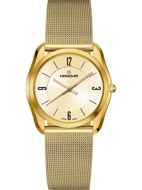 Montre analogique mid-30658 finition or et bracelet chic