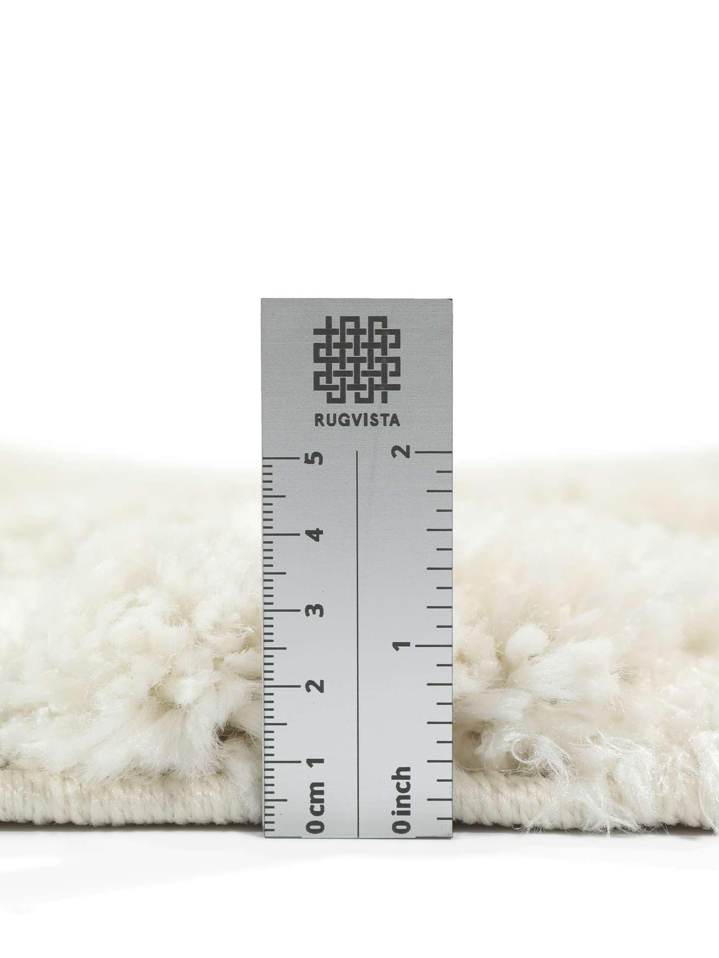 RugVista Ginori Alfombra, Ø 160 cm, Off Blanco | Modernas, Redondo, Pelo lungo, Limpieza en seco, Oeko-Tex 100