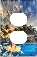 Vista 144 de Turquesa Aqua Teal Flower Floral Girasol Daisy Dahlia 2 Gang interruptor de interruptor de luz Cubierta de pared Placa de pared Mariposa Mujer Niña