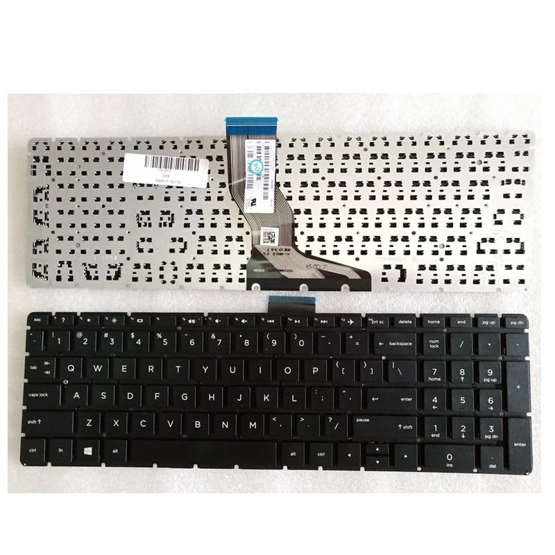 Clavier d'ordinateur Portable HP 15s-FR Remplacer Clavier Cassé Touches Blanches