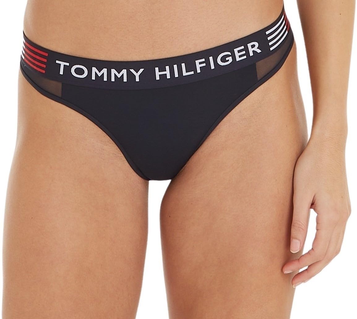Tommy Hilfiger Women Thong Tanga, Blue (Desert Sky), XL