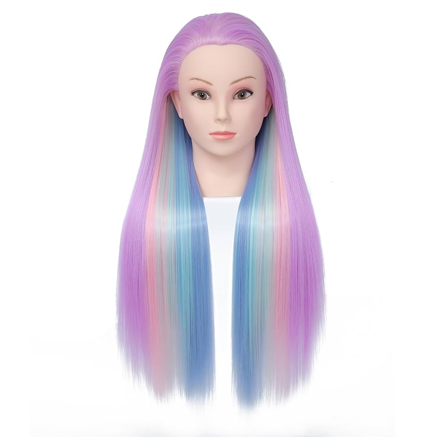 Amazon.co.jp: MMZ マネキンヘッド 長さ28インチ 美容師用