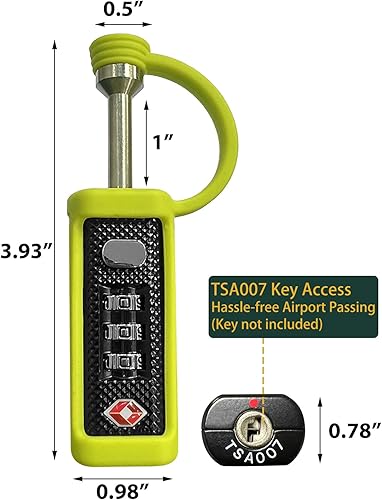 Miniatura 3 de TSA Approved Firearm Travel Case Locks Gun Case Hard Pistol Cases Lock Gun Carrying Case Lock, Cut-Proof Case Padlocks for Rifles