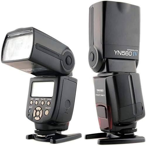 YONGNUO YN560 IV Flash inalámbrico Speedlite, Master + Flash esclavo + sistema de disparo integrado, para cámaras digitales Canon Nikon Pentax