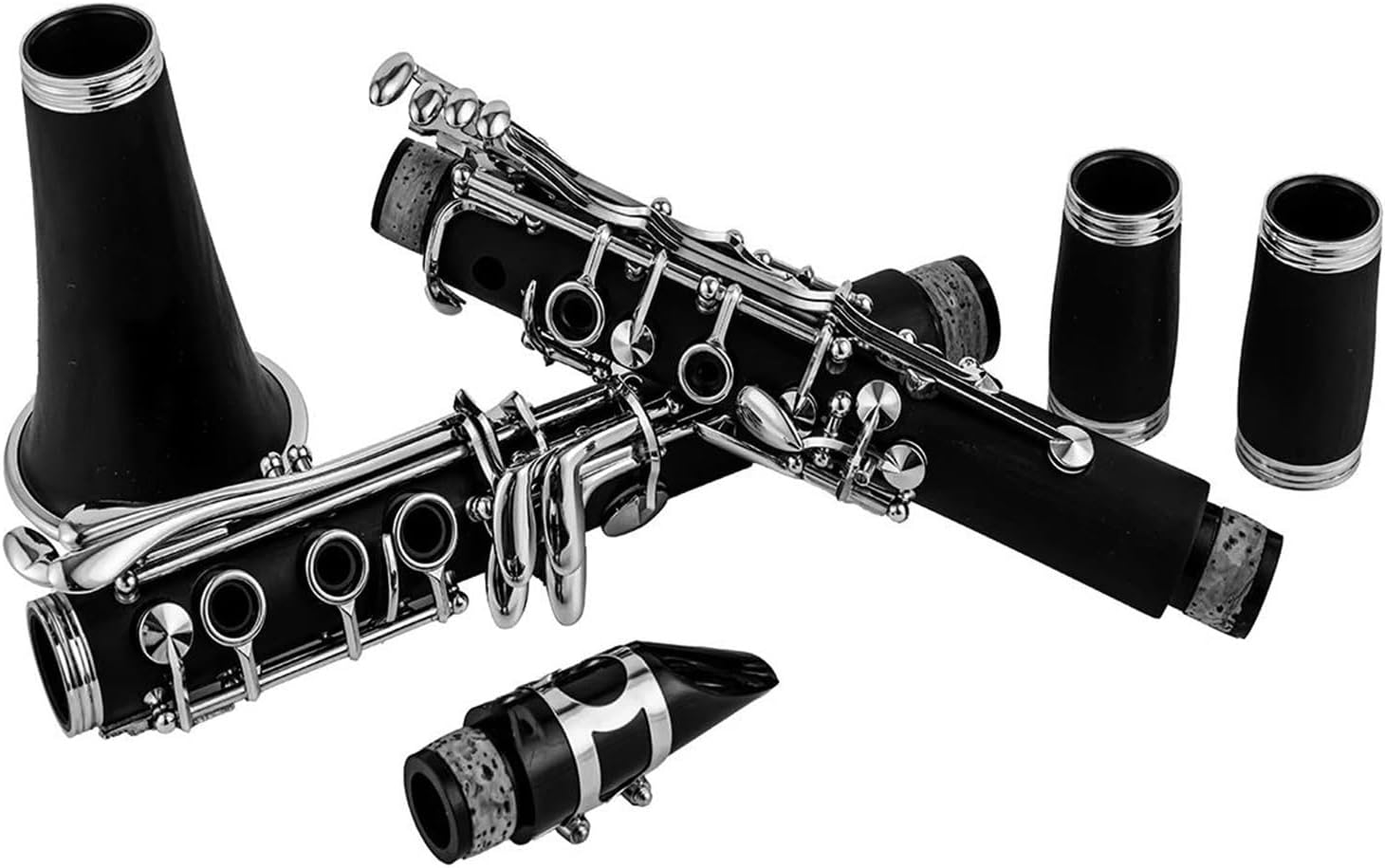 Clarinet Musical Instruments Bb Clarinet Nickel Plated 17 Key Clarinet ABS Resin Body Professional Clarinet