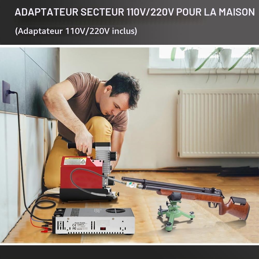 GX PUMP CS2 Compresseur d'air portable PCP, 4500Psi / 30 Mpa