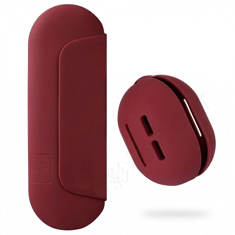 Estojo de silicone AGIKET 2 em 1 para pincéis e esponja de maquiagem