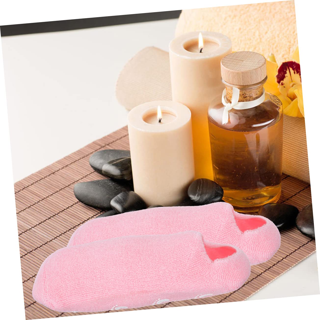 Didiseaon Calcetines Térmicos Antideslizantes 3 Pares Calcetines De Spa Hidratantes Para El Cuidado De Los Pies