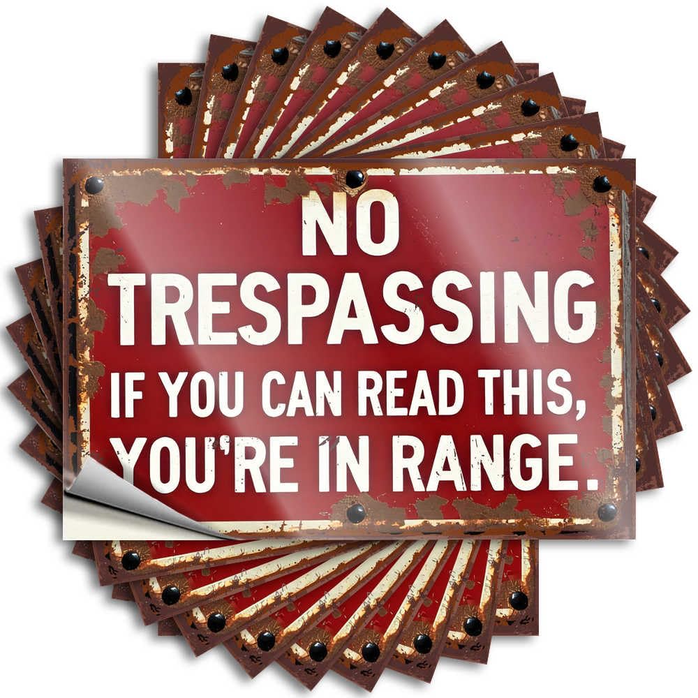 Saying Bumper Feminist Rusty Warning Sign: No Trespassing - If You Can Read This, You're for Football - Mens Room Decor Easy Peel Removable(8X12CM)