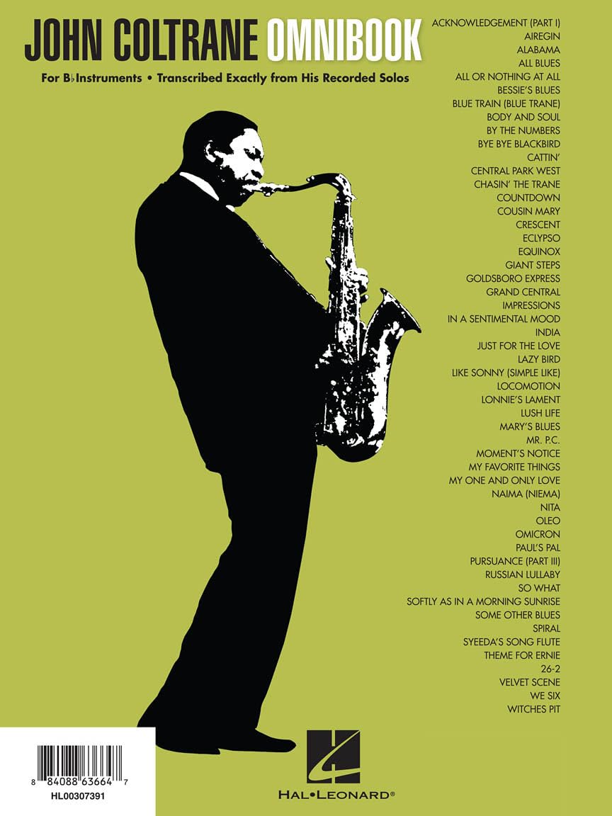 John coltrane - omnibook - instruments en si - for b-flat instruments