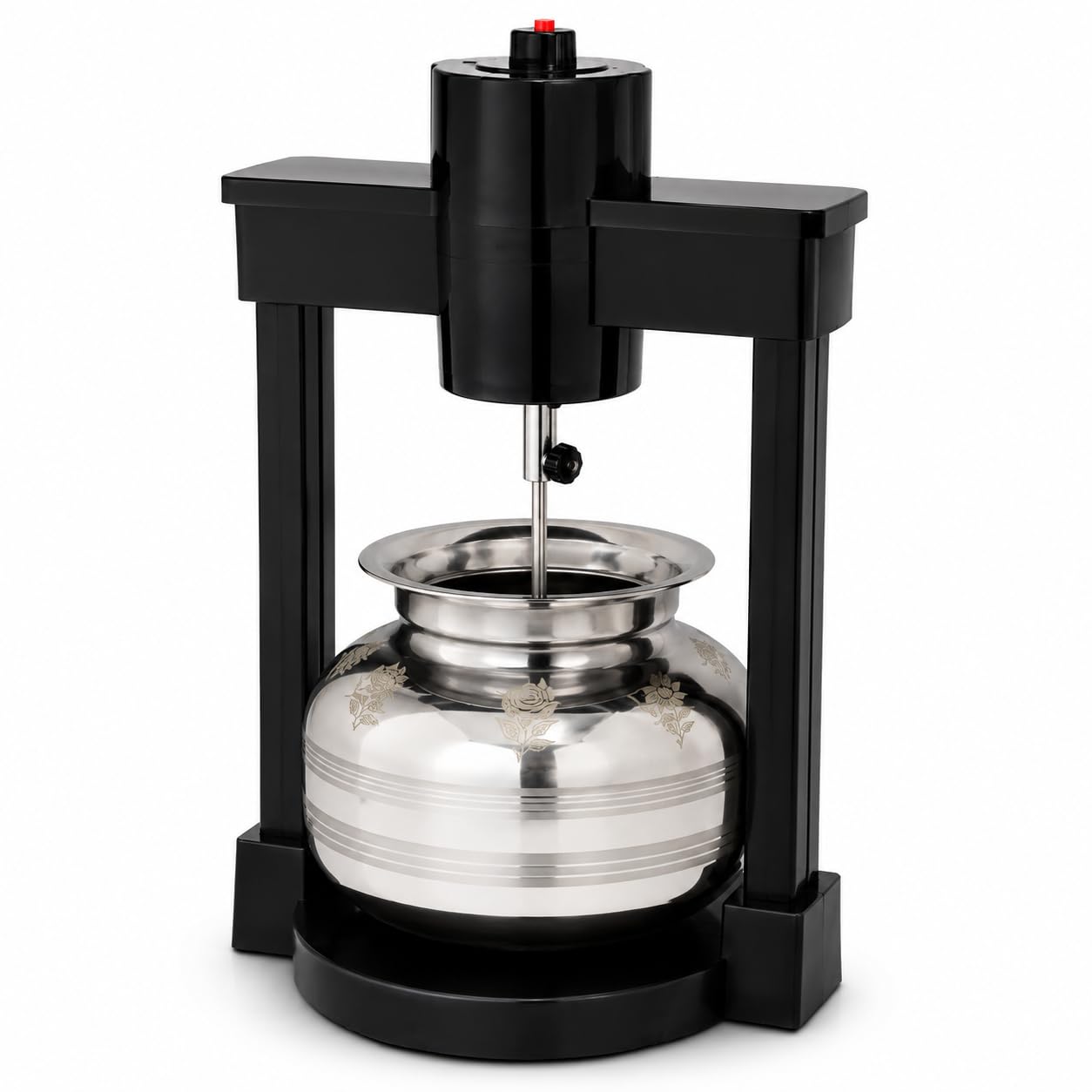 AURHA Butter Making Machine – Electric Bilona Madhani Churner | 5L Capacity, 24V Adapter, 950 RPM | Dual Motor Traditional Churning | Curd & Buttermilk Churner | Heavy Duty Plastic Body
