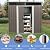6ft x 5ft Outdoor Metal Storage with Transparent Plate,Galvanized Steel Garden Tools Storage Shed with Sliding Door and Padlock for Patio,Backyard,Lawn,Waterproof & UV Protection (Grey)