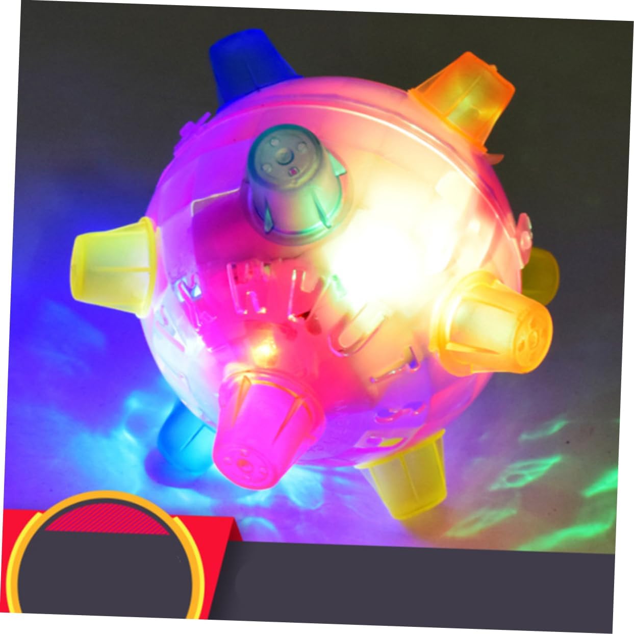 Glowing Toy Ball Jumping Music Ball Led Lights Boys and Girls Bouncy Music for Parties Random Color