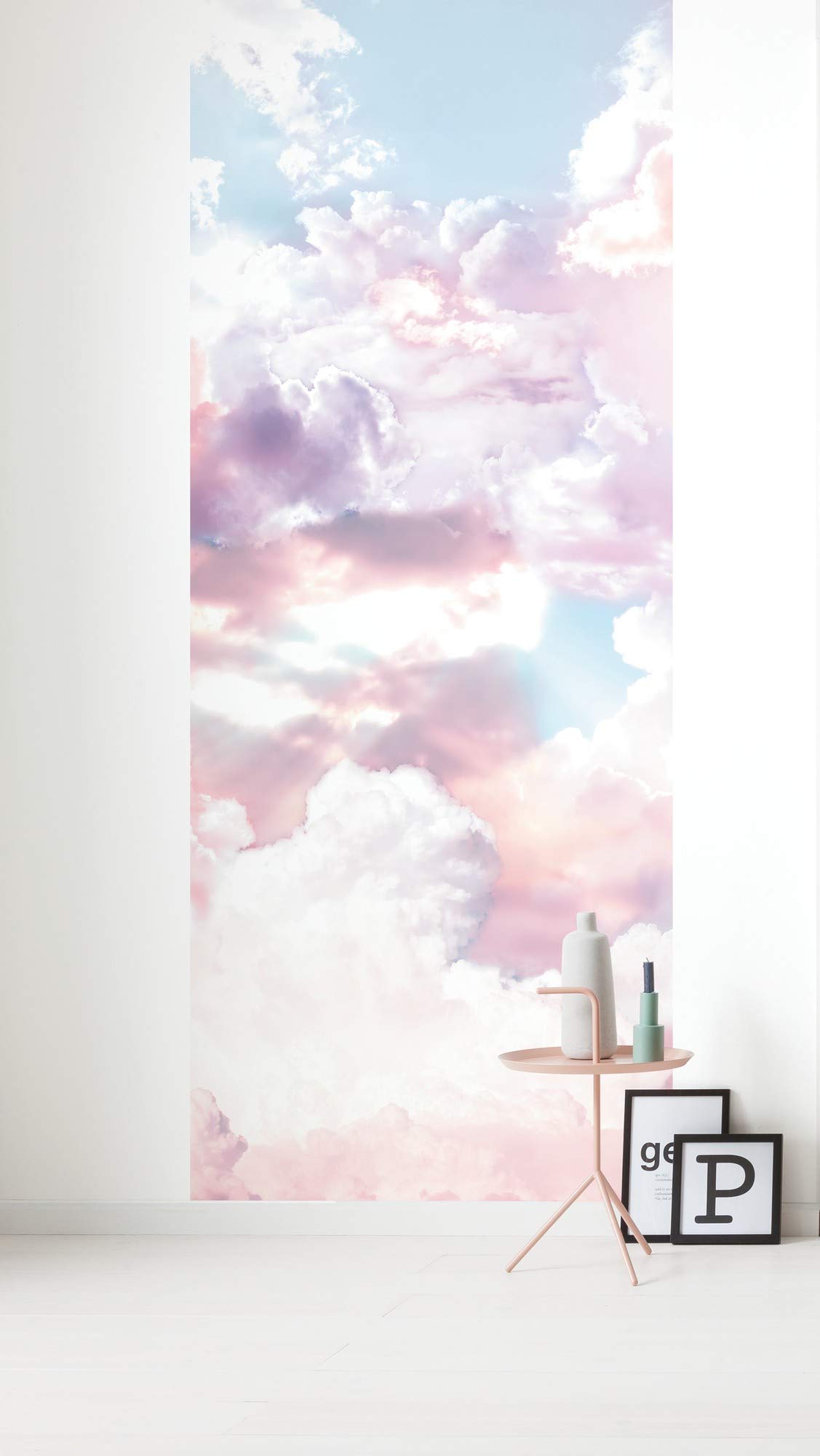 Komar 6027A-VD1 Vlies Fototapete Clouds Panel, 100 x 250 cm (Breite x Höhe), Tapete, Schlafzimmer, Wohnzimmer, Flur, Design