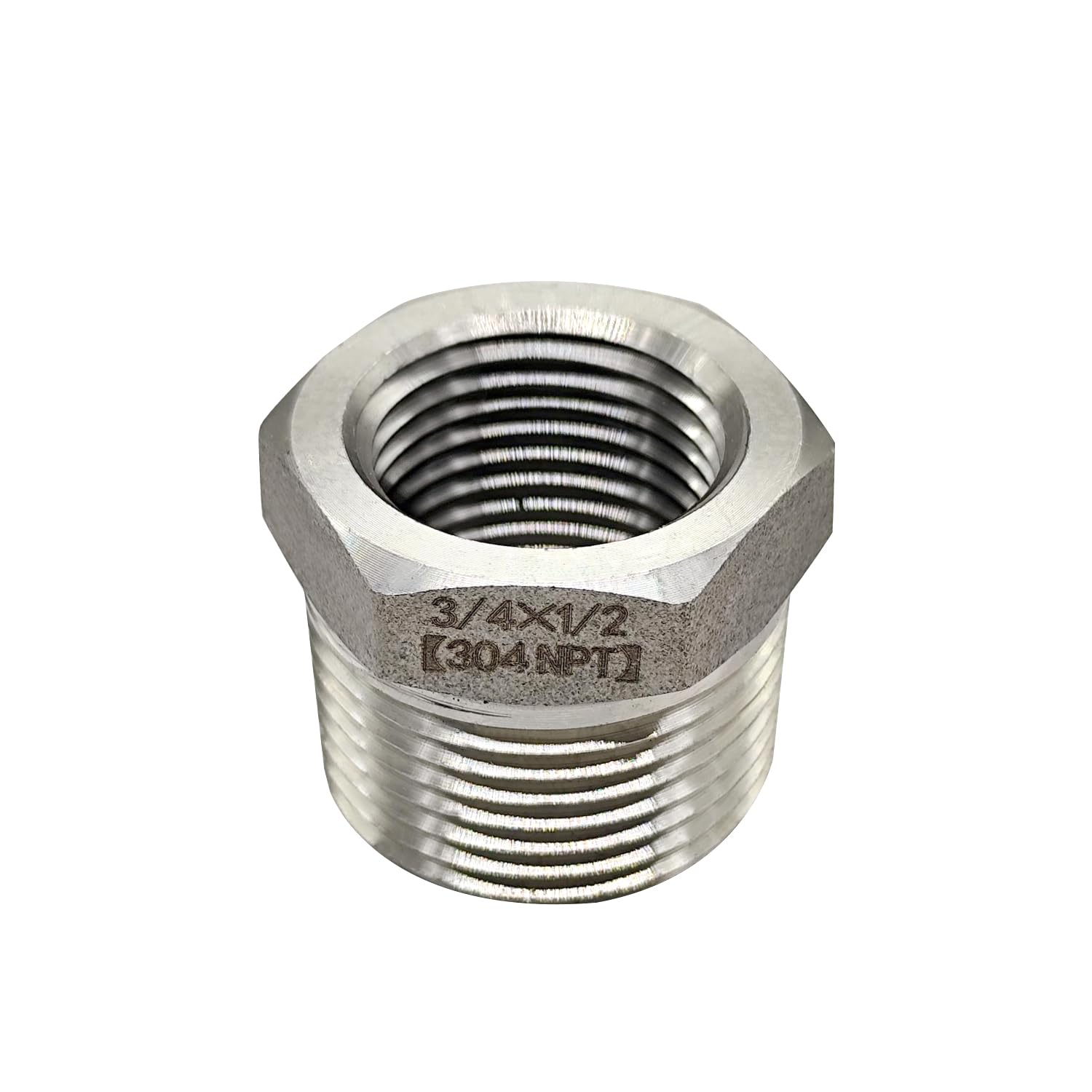 suaywo 2 Stuks 3/4 x 1/2 Inch BSP Mannelijk x Vrouwelijke Schroefdraad Union Reductie Adapter Zeshoekige Messing Fitting voor BPS Sproeislangen Industrieel of Huishoudelijk Gebruik