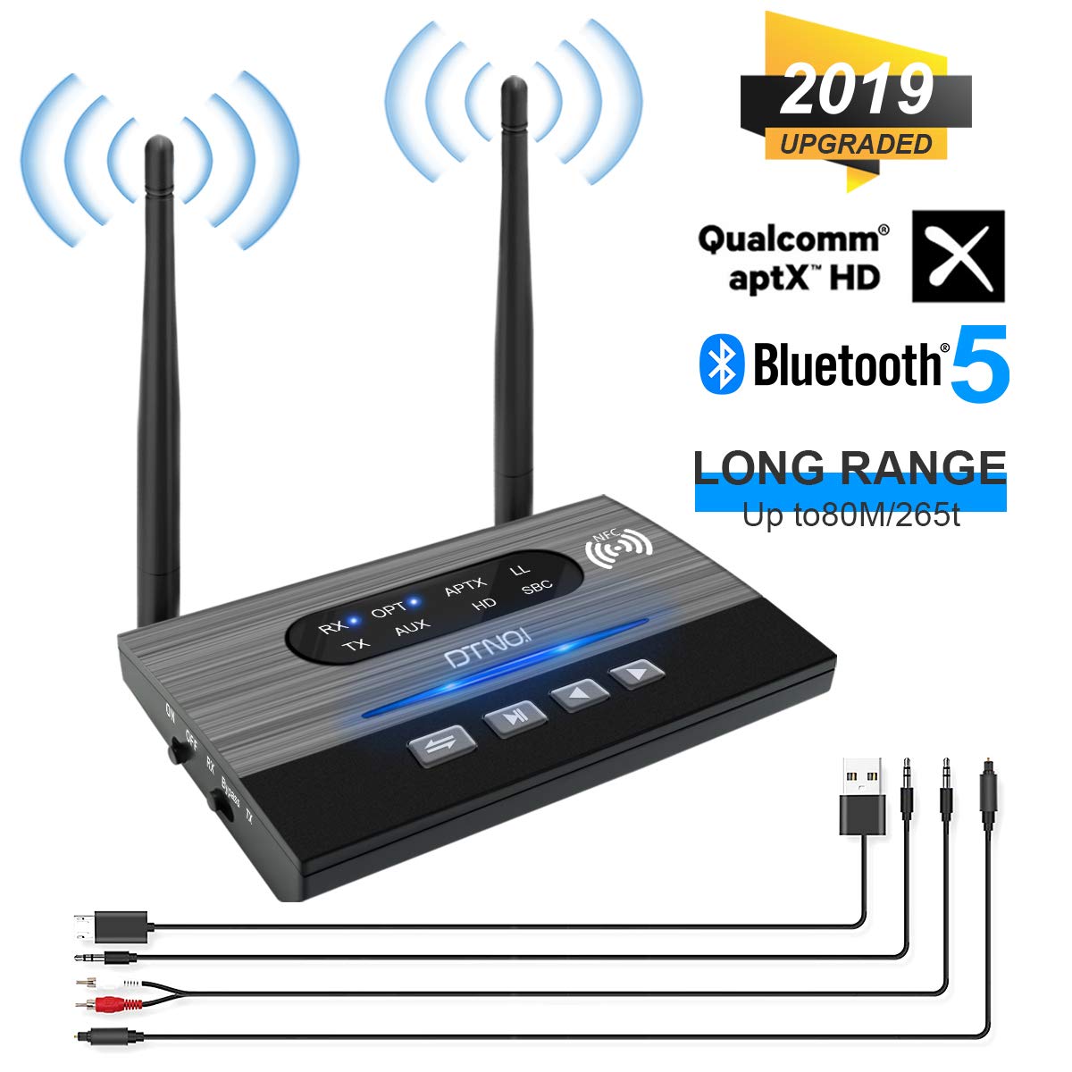 Bluetooth 5.0 Plus Transmitter Receiver 