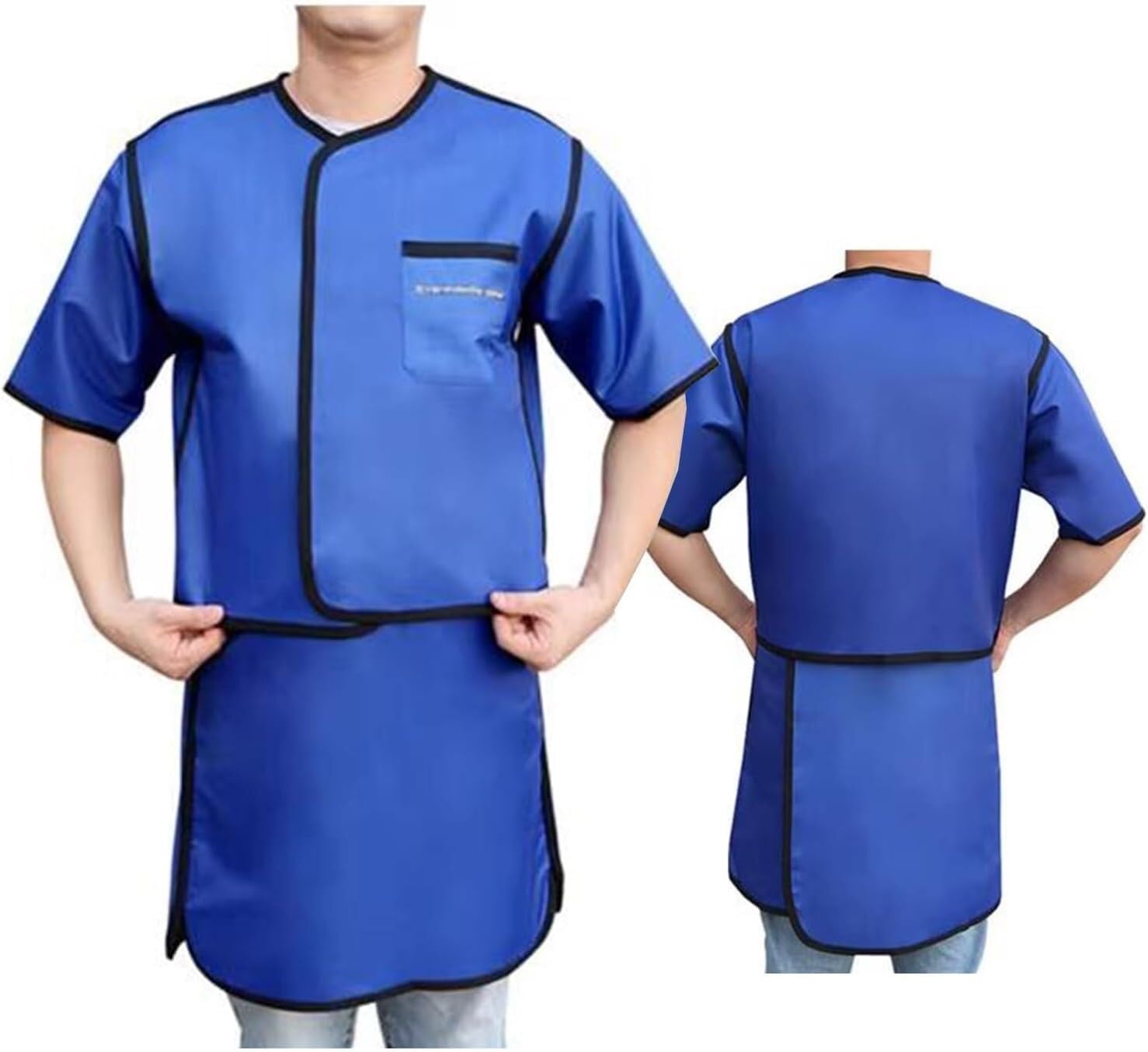 Protection rayons X sans douleur dorsale via cet ensemble deux pieces plomb 0.5Mmpb